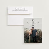 "Romantic Label" - Save the Dates in Ink by Carolyn MacLaren - Save the Date with Envelope