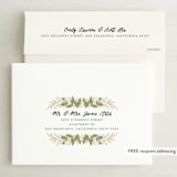 "Rustic Floral Fern" - Save the Dates in Charcoal by Alethea and Ruth - FREE Recipient Addressing