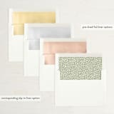 "Rustic Floral Fern" - Save the Dates in Charcoal by Alethea and Ruth - Envelope Liner Options