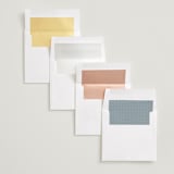 "Sweetest Love" - Save the Dates in Snow by Lauren Chism - Envelope Liner Options