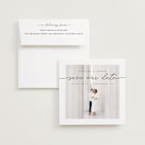 "Simple Details" - Save the Dates in Tuxedo by Pixel and Hank - Save the Date with Envelope
