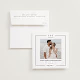 "Alcott" - Save the Dates in Ebony by Meagan Christensen - Save the Date with Envelope