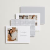 "Simply Stated" - Save the Dates in Charcoal by jomolo - Back of Card Options