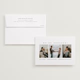 "Simply Stated" - Save the Dates in Charcoal by jomolo - Save the Date with Envelope