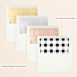 "modern day" - Save the Dates in Charcoal by Baumbirdy - Envelope Liner Options