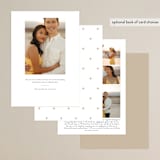 "Marquee" - Save the Dates in Moonstone by Kelly Schmidt - Back of Card Options