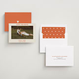 "Modern Outline" - Save the Dates in Hibiscus by Stephanie Heinrich Godbout - Assembled