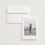 "Flash Dance" - Save the Dates in Ivory by AK Graphics - Save the Date with Envelope