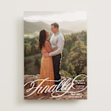 "Finally Getting Married" - Save the Dates in Cotton by Jill Means - Front