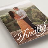 "Finally Getting Married" - Save the Dates in Cotton by Jill Means - Detail