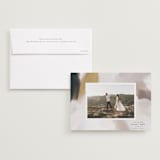 "Painted Romance" - Save the Dates in Harvest by Melanie Severin - Save the Date with Envelope
