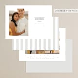 "peake" - Save the Dates in Whiteout by Sara Hicks Malone - Back of Card Options