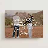 "Oh By the Way" - Save the Dates in Marshmallow by Keen Peachy - Front