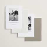 "Calia" - Save the Dates in Paris Rain by Jennifer Postorino - Back of Card Options