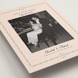 "Monogramed" - Save the Dates in Blush by Susan Moyal - Detail