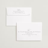 "Simple side" - Save the Dates in Pearl by Lea Delaveris - FREE Recipient Addressing