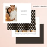 "Moonshadow" - Save the Dates in Salt & Pepper by Olivia Raufman - Back of Card Options