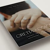 "Diamond" - Save the Dates in Lily by Darryl Don Doctor - Detail