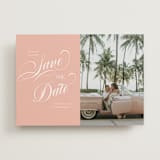"Palm Springs" - Save the Dates in Peach by Morgan Kendall - Front