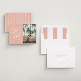 "Palm Springs" - Save the Dates in Peach by Morgan Kendall - Assembled