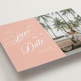 "Palm Springs" - Save the Dates in Peach by Morgan Kendall - Detail