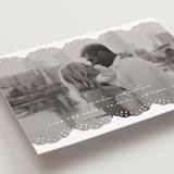 "Luxe Lace" - Save the Dates in Snow by Lauren Chism - Detail