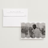 "Luxe Lace" - Save the Dates in Snow by Lauren Chism - Save the Date with Envelope