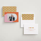 "Pop Art" - Save the Dates in Tangerine by Katie Zimpel - Assembled