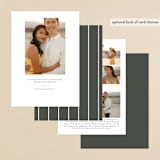 "Classic Date" - Save the Dates in Stone by Brianne Larsen - Back of Card Options