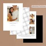 "times two" - Save the Dates in Cloud by Erin Deegan - Back of Card Options