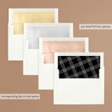 "times two" - Save the Dates in Cloud by Erin Deegan - Envelope Liner Options