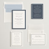 "Ariah" - Save the Dates in French Blue by Jennifer Postorino - Matching Invitation Suite