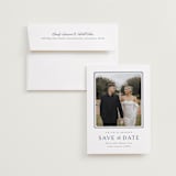 "Ariah" - Save the Dates in French Blue by Jennifer Postorino - Save the Date with Envelope