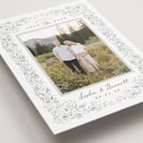 "Delicate Vines" - Save the Dates in Periwinkle by Kristen Smith - Detail