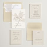 "Palm" - Save the Dates in Ecru by AK Graphics - Matching Invitation Suite