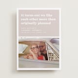 "Original Plan" - Save the Dates in Nude by Hudson meet Rose - Front