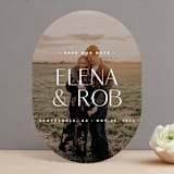 "Etching" - Save the Dates in Dusty by Up Up Creative - Front