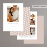 "Etching" - Save the Dates in Dusty by Up Up Creative - Back of Card Options