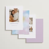 "Rainbow Haze" - Save the Dates in Lavender by Katie Zimpel - Back of Card Options