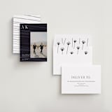 "Initially Yours" - Save the Dates in Onyx by Merian - Assembled