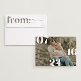 "Elevate" - Save the Dates in Snow by Itsy Belle Studio - Save the Date with Envelope