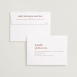 "Nice Ring" - Save the Dates in Cinnamon by Sarah Brown - FREE Recipient Addressing
