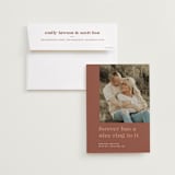 "Nice Ring" - Save the Dates in Cinnamon by Sarah Brown - Save the Date with Envelope