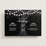 "Garden Lights" - Save the Dates in Midnight by Hooray Creative - Front