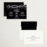 "Garden Lights" - Save the Dates in Midnight by Hooray Creative - Assembled