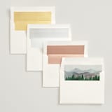 "Adventure Awaits" - Save the Dates in Smoke by Elly - Envelope Liner Options
