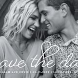 "Beloved" - Save the Dates in Snow by Sarah Brown - Detail