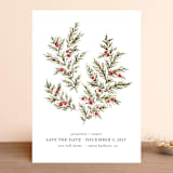 "Botanical No. 4" - Save the Dates in Holly by Wildfield Paper Co - Front