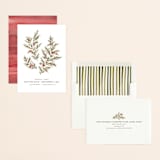 "Botanical No. 4" - Save the Dates in Holly by Wildfield Paper Co - Assembled