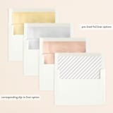 "Genteel" - Save the Dates in Mist by Sarah Curry - Envelope Liner Options